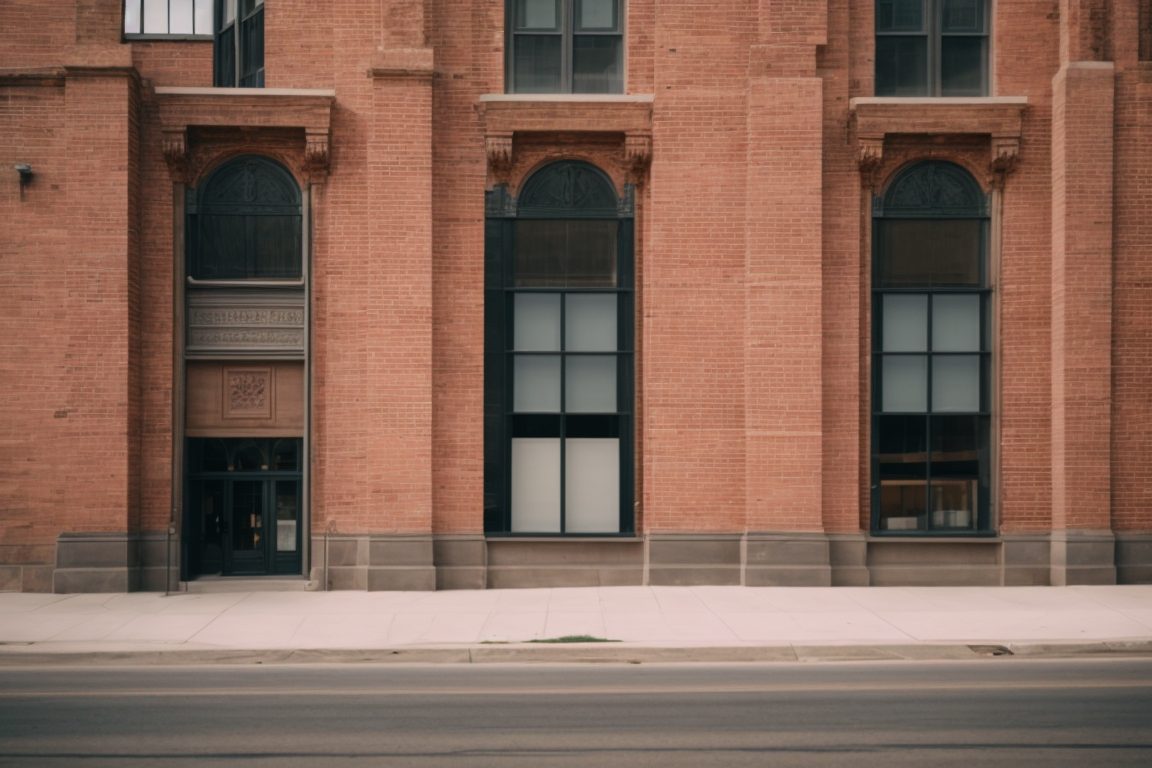 Historic Boulder building with opaque window film, preserving structure integrity