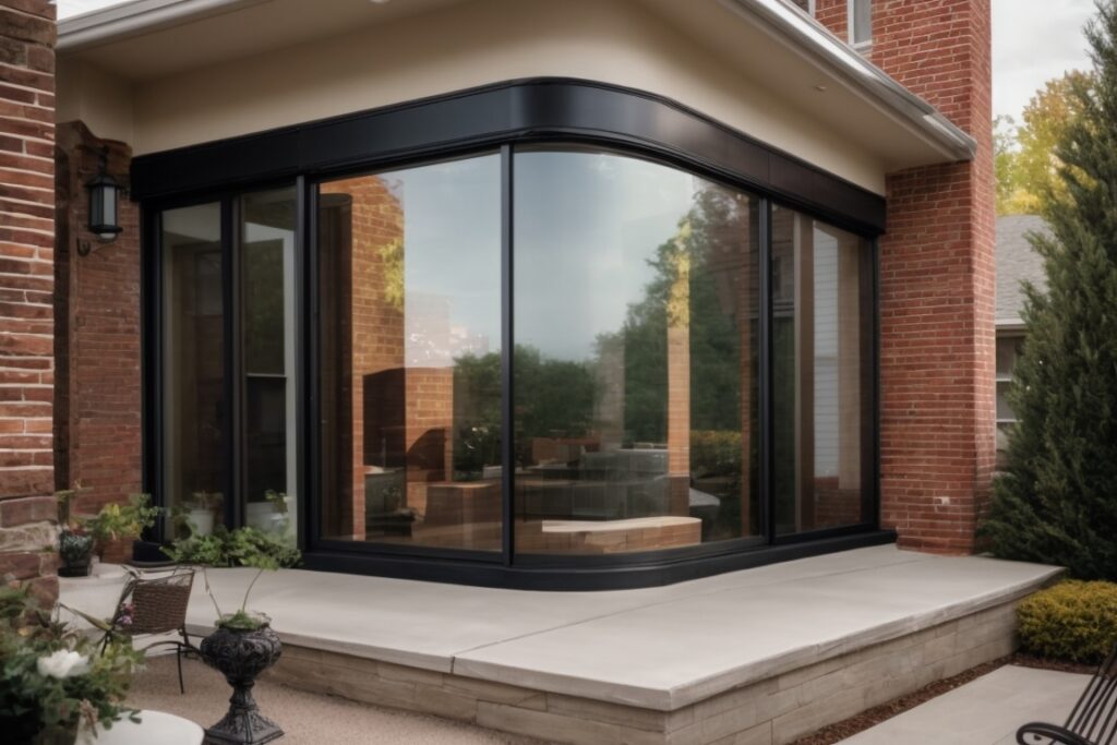 Cincinnati home with decorative opaque window films enhancing privacy