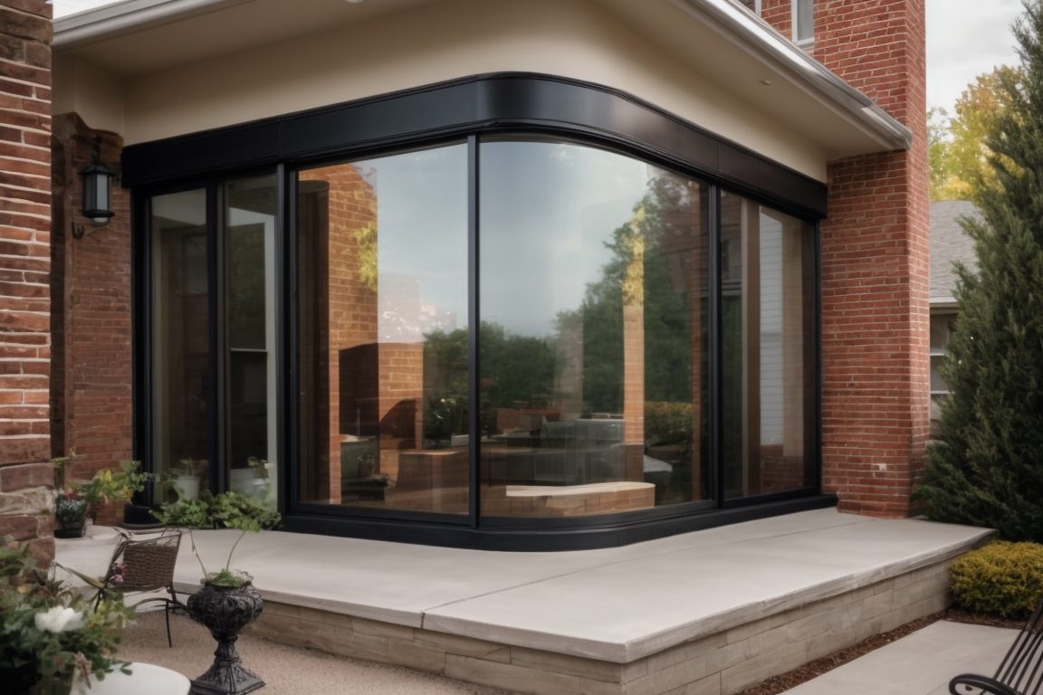 Cincinnati home with decorative opaque window films enhancing privacy