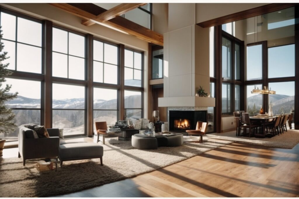 Colorado Springs home interior with frosted privacy window film