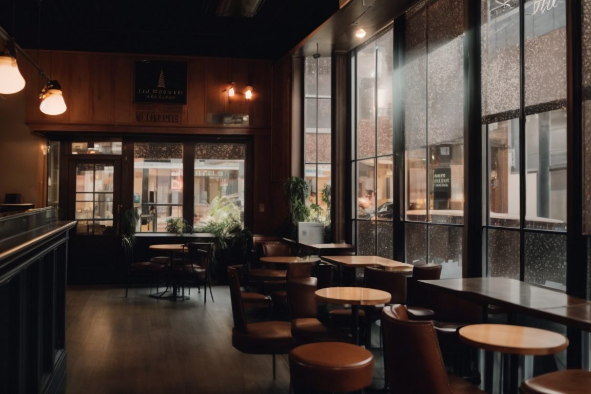 Cafe in Lafayette with decorative opaque window films, enhancing privacy and aesthetics