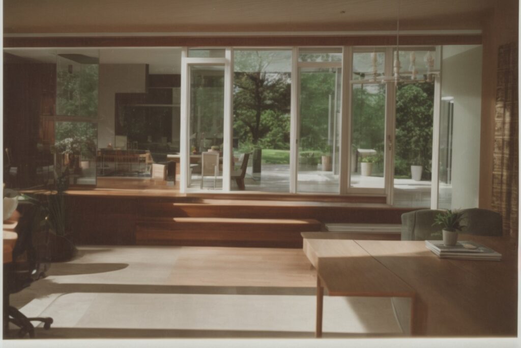 interior of a Boston home with energy-efficient window film installed