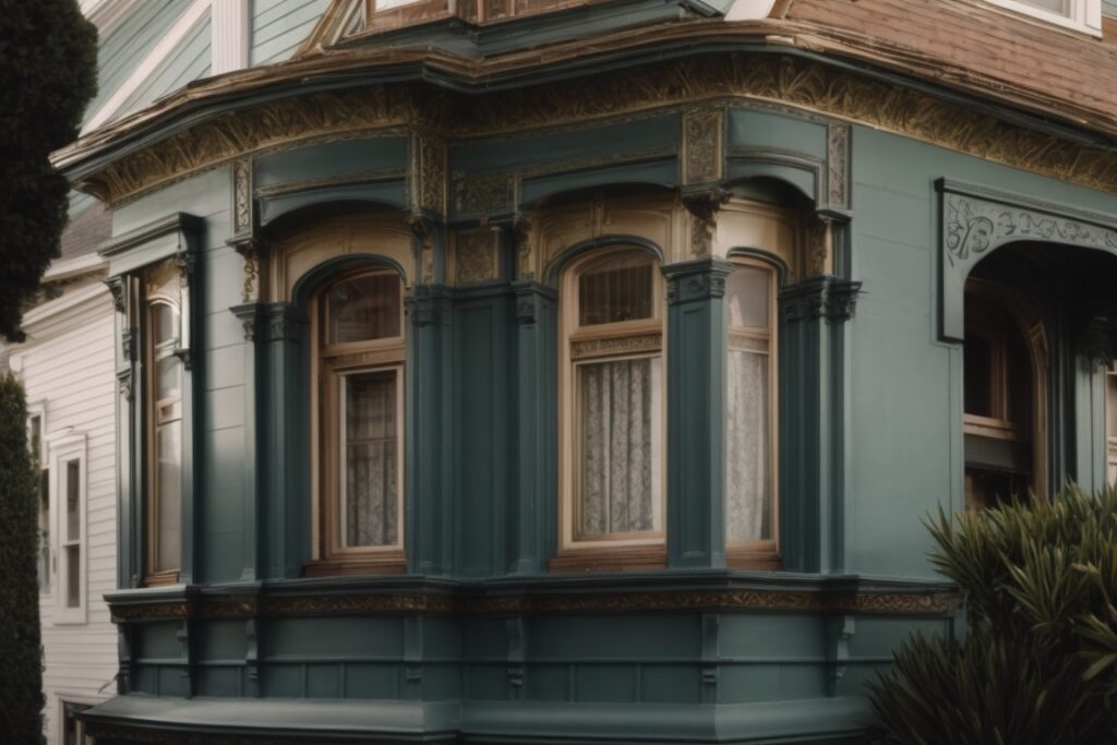 Victorian San Francisco home with opaque decorative window films