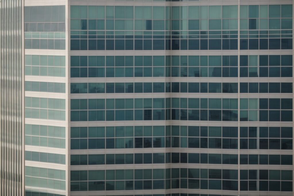 San Diego office building with opaque window film and aesthetic appeal
