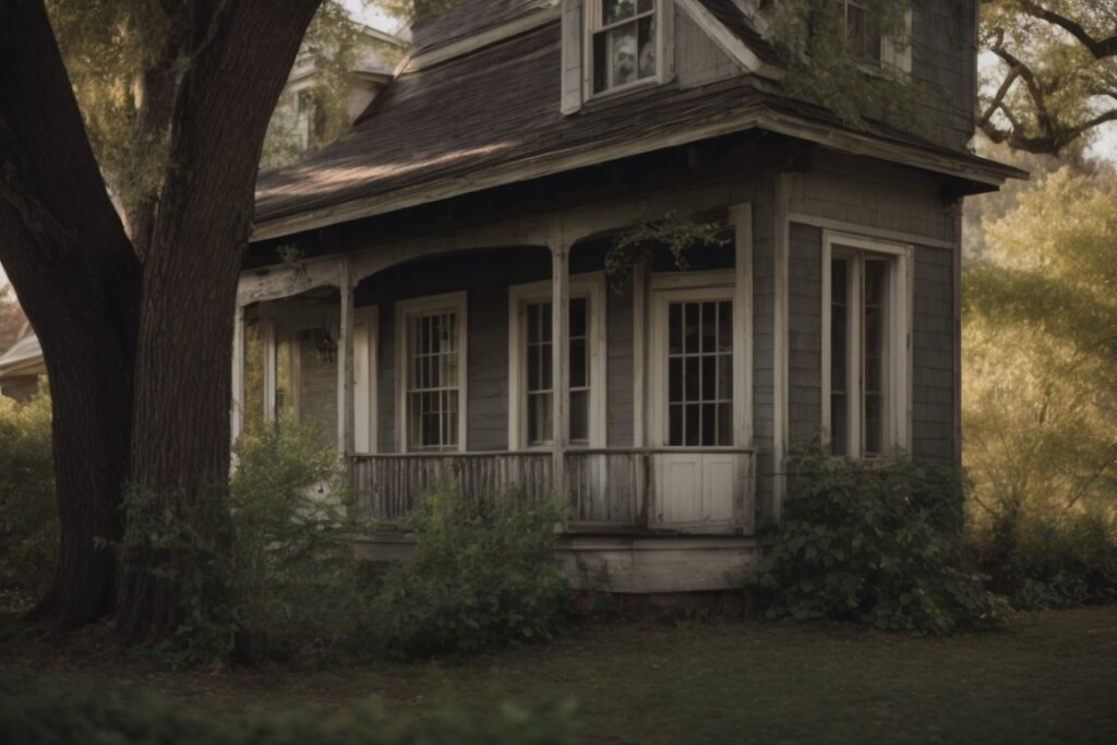 Exterior of an old, charming historic Lafayette home with inefficient windows